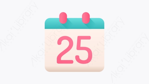 图片素材-021-日历calendar扁平卡通文具元素图标