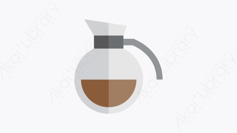 图片素材-021-咖啡壶coffeepot扁平卡通咖啡元素图标