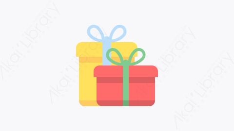 图片素材-021-礼品gifts扁平卡通圣诞节元素图标