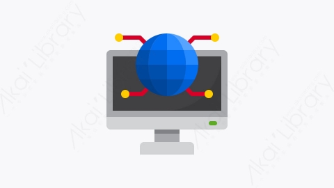 图片素材-021-全球global扁平卡通计算机程序应用元素图标