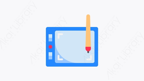 图片素材-021-手绘板graphic_tablet扁平卡通家用电器电子元素图标