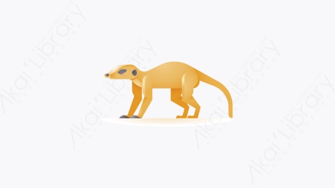 图片素材-021-猫鼬meerkat卡通动物元素图标