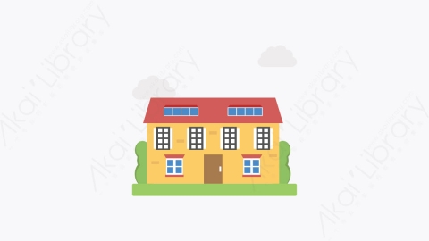图片素材-021-现代公寓modern_house扁平卡通房屋建筑图标