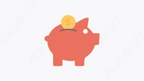 图片素材-021-存钱罐piggy_bank扁平卡通会计图标