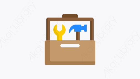 图片素材-021-工具箱tool_box扁平卡通施工元素图标