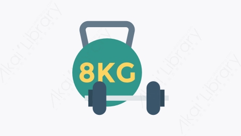 图片素材-0212-哑铃-1dumbbell卡通扁平体育与健身元素图标