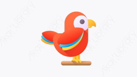 图片素材-022-鸟bird扁平卡通Instagram宠物元素图标