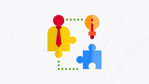 图片素材-022-联合创始人co_founder扁平卡通商务业务启动元素图标