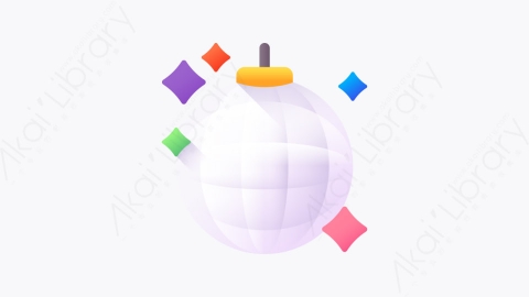 图片素材-022-迪斯科球disco_ball扁平卡通新年元素图标