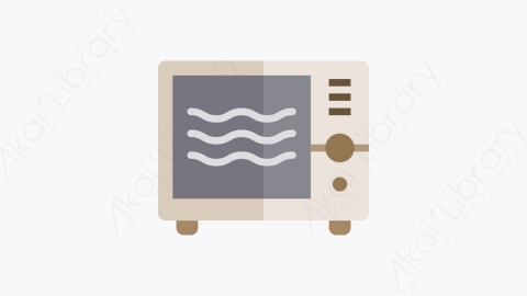 图片素材-022-微波炉microwave扁平卡通家具和家用元素图标