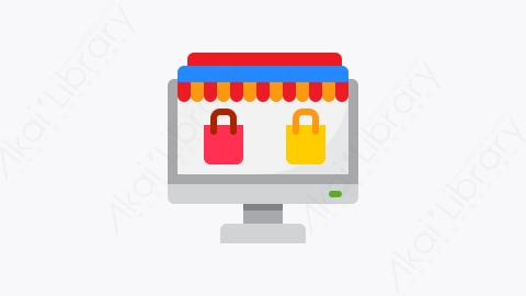 图片素材-022-在线营销online_marketing扁平卡通计算机程序应用元素图标