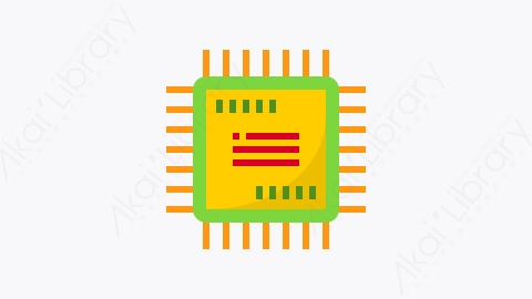 图片素材-022-处理器processor扁平卡通网络技术元素图标