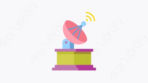 图片素材-022-卫星天线satellite_dish扁平卡通物联网元素图标
