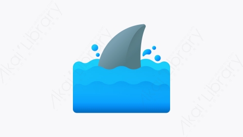 图片素材-022-鲨鱼shark扁平卡通海洋元素图标