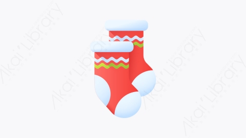图片素材-023-袜子christmassock扁平卡通圣诞节元素图标