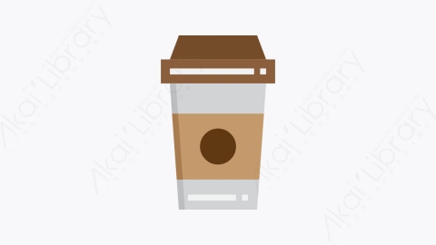 图片素材-023-咖啡杯coffeecup扁平卡通办公室供应商元素图标