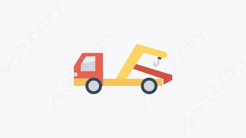 图片素材-023-起重机crane扁平卡通交通工具图标元素