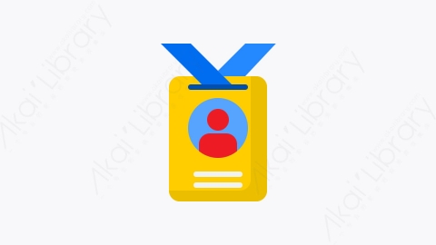 图片素材-023-身份证id_card扁平卡通Office元素图标
