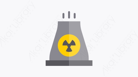 图片素材-023-核电站nuclearplant扁平卡通工业元素图标