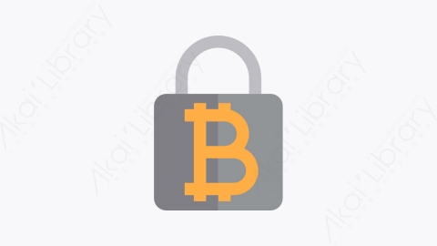 图片素材-023-挂锁-1padlock扁平卡通金融财经比特币元素图标