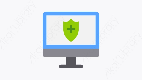 图片素材-023-保护protect扁平卡通数据和网络元素图标
