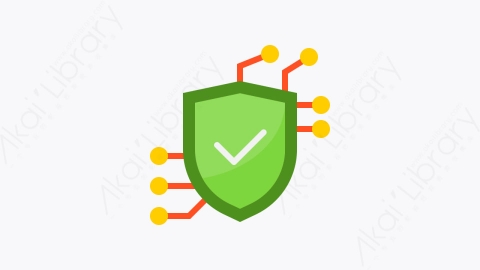 图片素材-023-保护protection扁平卡通网络技术元素图标