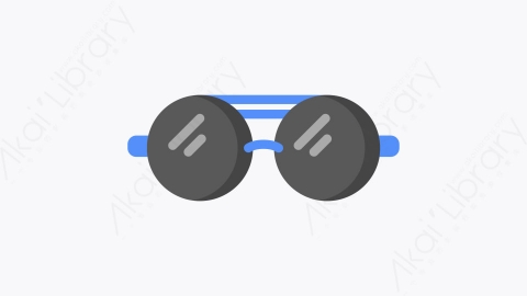 图片素材-023-太阳镜sunglasses扁平卡通外出旅游旅行元素图标