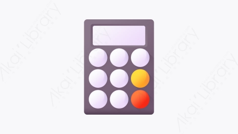 图片素材-024-计算器calculator扁平卡通黑色星期五元素图标