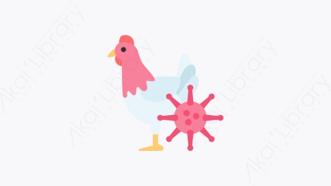 图片素材-024-鸡肉chicken扁平卡通冠状病毒元素图标
