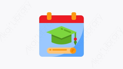 图片素材-024-毕业文凭graduation_diploma扁平卡通日历和日期元素图标