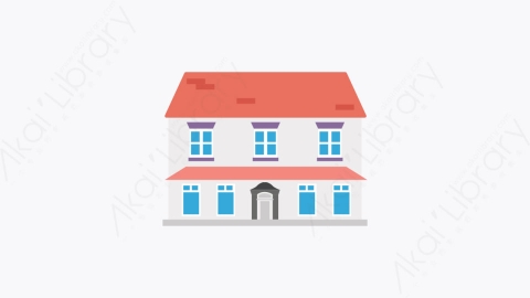 图片素材-024-住宅house扁平卡通城市地图元素图标