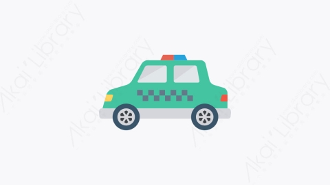 图片素材-024-警察police扁平卡通旅游旅行游记元素图标