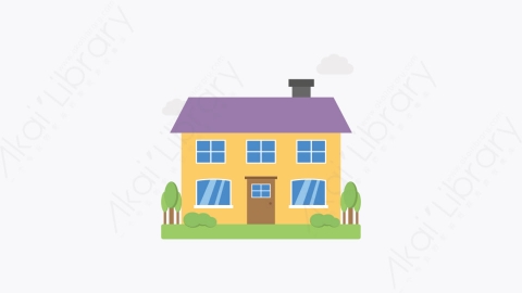 图片素材-024-乡村酒店rural_hotel扁平卡通房屋建筑图标