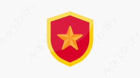 图片素材-024-屏蔽shield扁平卡通奖励和奖牌元素图标