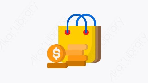 图片素材-024-购物shopping扁平卡通电子商务元素图标