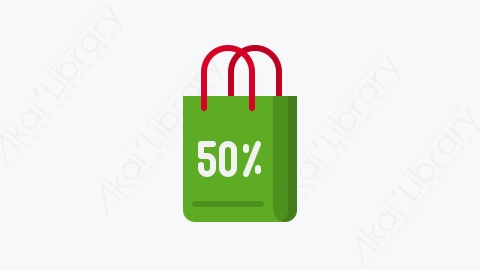 图片素材-024-购物袋shopping_bag扁平卡通购物在线元素图标