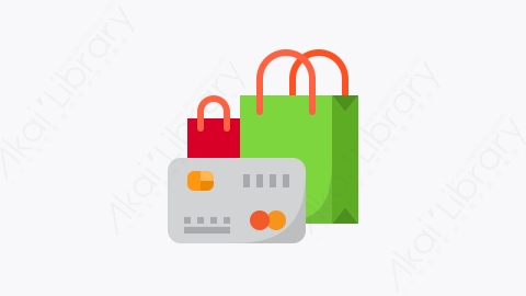 图片素材-024-购物袋shopping_bag扁平卡通金融付款元素图标
