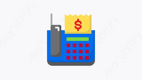 图片素材-024-电话telephone扁平卡通金融商务元素图标