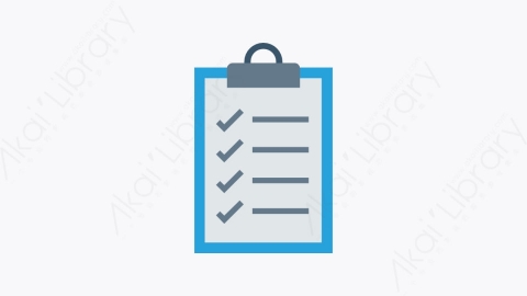 图片素材-0247-检查表checklist卡通扁平学校与教育元素图标