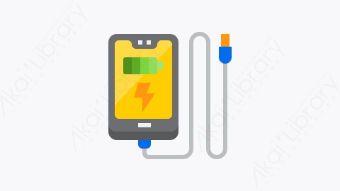 图片素材-025-充电charge扁平卡通智能手机技术元素图标