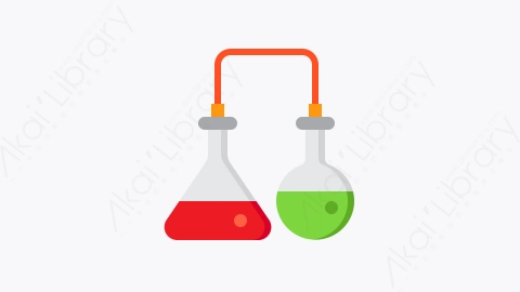 图片素材-025-化学chemistry扁平卡通实验室元素图标