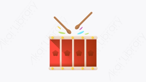 图片素材-025-滚筒drum扁平卡通公平的元素图标