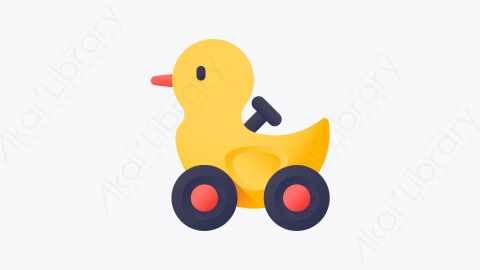 图片素材-025-鸭子duck扁平卡通圣诞玩具元素图标