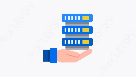 图片素材-025-托管服务hosting_services扁平卡通虚拟主机元素图标