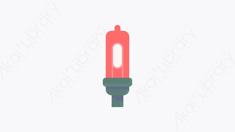 图片素材-025-灯泡light_bulb扁平卡通圣诞节元素图标