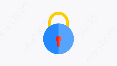 图片素材-025-锁lock扁平卡通Office元素图标