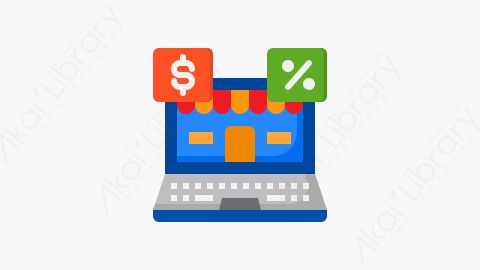 图片素材-025-网上商店online_shop扁平卡通营销元素图标