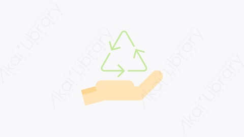 图片素材-025-回收标志recycle_sign扁平卡通生态元素图标