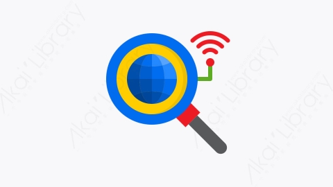 图片素材-025-搜索search扁平卡通物联网元素图标