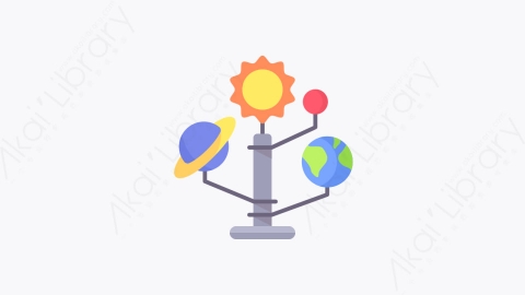图片素材-025-太阳系solar_system扁平卡通回到学校元素图标